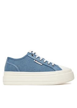 Sneakersy Tommy Jeans Tjw Foxing Flatform Lc EN0EN02736 Niebieski ze sklepu eobuwie.pl w kategorii Buty sportowe damskie - zdjęcie 182040758