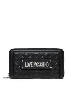 Duży Portfel Damski LOVE MOSCHINO JC5600PP1MLA000B Czarny ze sklepu eobuwie.pl w kategorii Portfele damskie - zdjęcie 182040819
