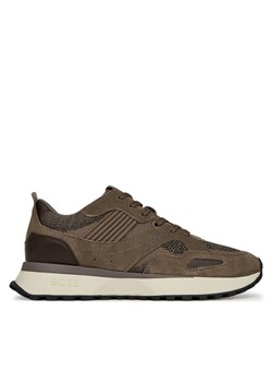 Sneakersy BOSS Jonah 50542119 Brązowy ze sklepu eobuwie.pl w kategorii Buty sportowe męskie - zdjęcie 182041039
