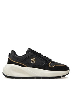 Sneakersy Tommy Hilfiger Chunky Fashion Runner FW0FW08129 Czarny ze sklepu eobuwie.pl w kategorii Buty sportowe damskie - zdjęcie 182041237