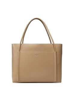 Torebka Calvin Klein Ck Linn Large Shopper K60K613109 Beżowy ze sklepu eobuwie.pl w kategorii Torebki damskie - zdjęcie 182041507
