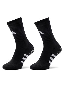 Zestaw 3 par wysokich skarpet unisex adidas Performance Cushioned IP2645 Czarny ze sklepu eobuwie.pl w kategorii Skarpetki damskie - zdjęcie 182041726