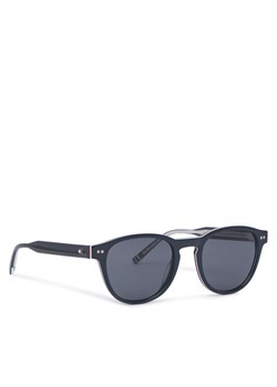 Okulary przeciwsłoneczne Tommy Hilfiger 2186/S 207941 Niebieski ze sklepu eobuwie.pl w kategorii Okulary przeciwsłoneczne męskie - zdjęcie 182041749