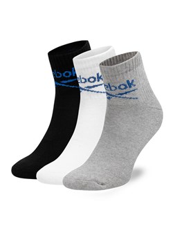 Zestaw 3 par wysokich skarpet unisex Reebok R0255-SS24 (3-pack) Kolorowy ze sklepu eobuwie.pl w kategorii Skarpetki męskie - zdjęcie 182041789