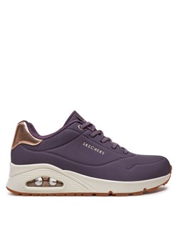 Sneakersy Skechers 155196/DKPR Fioletowy ze sklepu eobuwie.pl w kategorii Buty sportowe damskie - zdjęcie 182041986