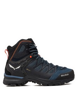 Trekkingi Salewa Ms Mnt Trainer Lite Mid Gtx GORE-TEX 61359-8769 Granatowy ze sklepu eobuwie.pl w kategorii Buty trekkingowe męskie - zdjęcie 182042125