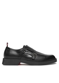 Półbuty Hugo Iker 50528804 Czarny ze sklepu eobuwie.pl w kategorii Buty eleganckie męskie - zdjęcie 182042436