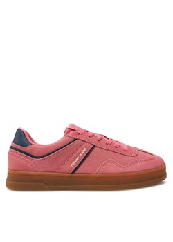 Sneakersy Tommy Jeans The Greenwich Suede EN0EN02696 Różowy ze sklepu eobuwie.pl w kategorii Buty sportowe damskie - zdjęcie 182042776