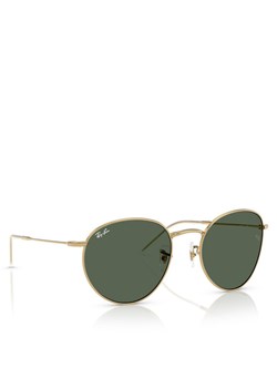 Okulary przeciwsłoneczne Ray-Ban Round Reverse 0RBR0103S 001/VR53 Złoty ze sklepu eobuwie.pl w kategorii Okulary przeciwsłoneczne damskie - zdjęcie 182043116