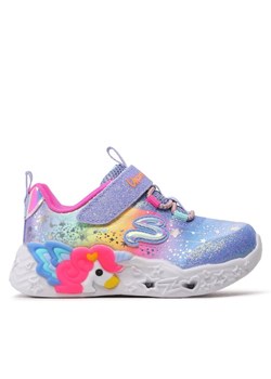 Sneakersy Skechers Twilight Dream 302681N/BLMT Fioletowy ze sklepu eobuwie.pl w kategorii Buty sportowe dziecięce - zdjęcie 182043378