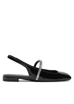 Sandały Stuart Weitzman Stefanie Slngback Fl SI438 Czarny ze sklepu eobuwie.pl w kategorii Balerinki - zdjęcie 182043429