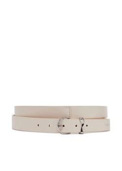 Pasek Damski Calvin Klein Ck Must Organic Loop Belt 25Mm K60K613234 Biały ze sklepu eobuwie.pl w kategorii Paski damskie - zdjęcie 182043739