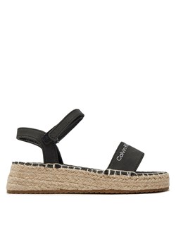 Espadryle Calvin Klein Jeans V3A7-80839-1708999 M Czarny ze sklepu eobuwie.pl w kategorii Sandały dziecięce - zdjęcie 182043927