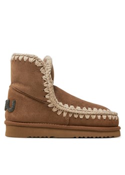 Śniegowce Mou Eskimo 18 Glitter Logo FW101050A Brązowy ze sklepu eobuwie.pl w kategorii Śniegowce damskie - zdjęcie 182044197