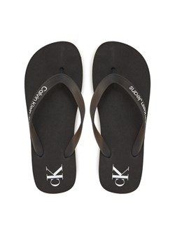Japonki Calvin Klein Jeans Beach Sandal Flatform Tpu YW0YW01830 Czarny ze sklepu eobuwie.pl w kategorii Klapki damskie - zdjęcie 182044238