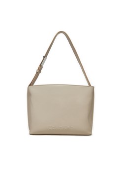 Torebka Calvin Klein K60K612570 Écru ze sklepu eobuwie.pl w kategorii Torby Shopper bag - zdjęcie 182044599