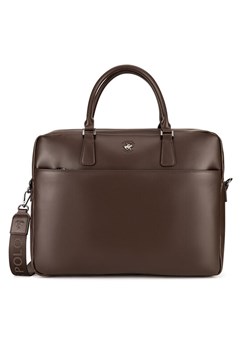Torba na laptopa Beverly Hills Polo Club BHPC-L-016-07 Brązowy ze sklepu eobuwie.pl w kategorii Torby na laptopa - zdjęcie 182044837