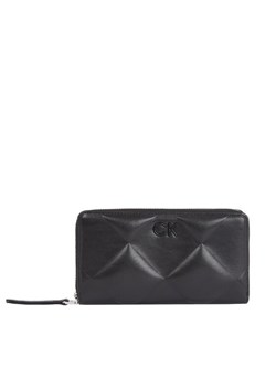 Duży Portfel Damski Calvin Klein Quilt K60K611782 Czarny ze sklepu eobuwie.pl w kategorii Portfele damskie - zdjęcie 182045207