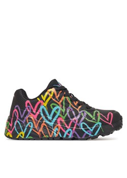 Sneakersy Skechers Uno Lite-Spread The Love 314064L/BKMT Czarny ze sklepu eobuwie.pl w kategorii Buty sportowe dziecięce - zdjęcie 182045229