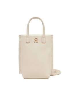 Torebka na telefon Tommy Hilfiger Th Distinct Phone Pouch AW0AW17402 Beżowy ze sklepu eobuwie.pl w kategorii Etui - zdjęcie 182045685