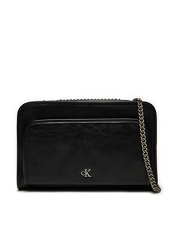 Torebka Calvin Klein Jeans Utility Dbl Zip Camera Bag25 K60K613046 Czarny ze sklepu eobuwie.pl w kategorii Listonoszki - zdjęcie 182046137