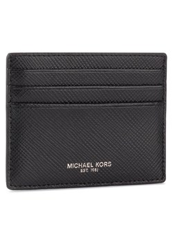 Etui na karty kredytowe MICHAEL Michael Kors Tall Card Case 39F6LHRD2L Czarny ze sklepu eobuwie.pl w kategorii Etui - zdjęcie 182046337