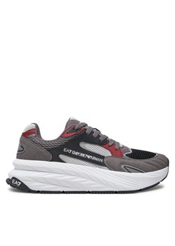 Sneakersy EA7 Emporio Armani X8X178 XK382 U036 Szary ze sklepu eobuwie.pl w kategorii Buty sportowe męskie - zdjęcie 182046487