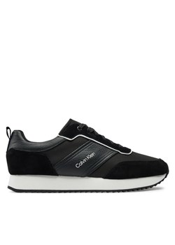 Sneakersy Calvin Klein Low Top Lace Up Mix HM0HM01554 Czarny ze sklepu eobuwie.pl w kategorii Buty sportowe męskie - zdjęcie 182046495
