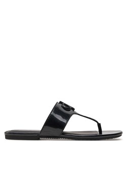 Japonki Calvin Klein Jeans Flat Sandal Slide Toepost Mg Met YW0YW01342 Czarny ze sklepu eobuwie.pl w kategorii Klapki damskie - zdjęcie 182047009