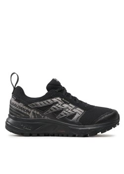 Sneakersy Salomon Wander GORE-TEX L47149500 Czarny ze sklepu eobuwie.pl w kategorii Buty trekkingowe damskie - zdjęcie 182047067