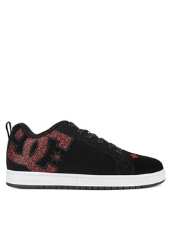 Sneakersy DC COURT GRAFFIK 300529-BW5 Czarny ze sklepu eobuwie.pl w kategorii Buty sportowe męskie - zdjęcie 182047169