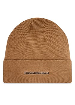 Czapka Calvin Klein Inst Embro K50K512452 Beżowy ze sklepu eobuwie.pl w kategorii Czapki zimowe męskie - zdjęcie 182047419