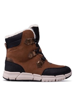 Śniegowce Geox J Flexyper G.B Abx A J16APA 022FU M Brązowy ze sklepu eobuwie.pl w kategorii Buty zimowe dziecięce - zdjęcie 182047485