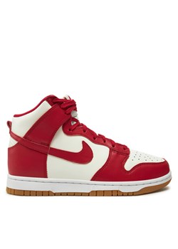 Sneakersy Nike W Dunk High DD1869 Czerwony ze sklepu eobuwie.pl w kategorii Buty sportowe damskie - zdjęcie 182047555