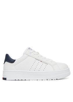 Sneakersy Tommy Hilfiger Low Cut Lace-Up Sneaker T3X9-33856-1355 M Biały ze sklepu eobuwie.pl w kategorii Buty sportowe dziecięce - zdjęcie 182047828
