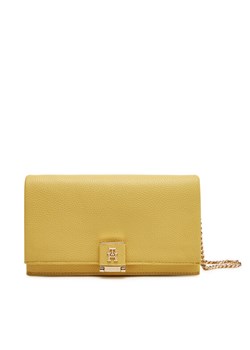 Torebka Tommy Hilfiger Th Her Flap W/Chain AW0AW17403 Żółty ze sklepu eobuwie.pl w kategorii Kopertówki - zdjęcie 182047918
