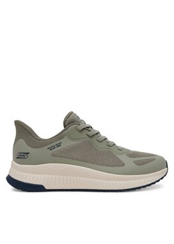 Sneakersy Skechers Bobs Squad 4- 118423/OLV Khaki ze sklepu eobuwie.pl w kategorii Buty sportowe męskie - zdjęcie 182048049