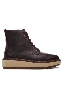 Botki Clarks Orianna W Lace 261747994 Brązowy ze sklepu eobuwie.pl w kategorii Botki - zdjęcie 182048215