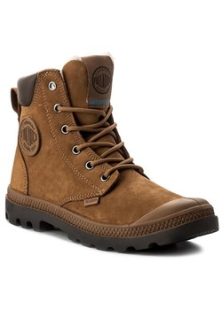 Trapery Palladium Pampa Sport Cuff WPS 72992-697-M Brązowy ze sklepu eobuwie.pl w kategorii Workery damskie - zdjęcie 182048275