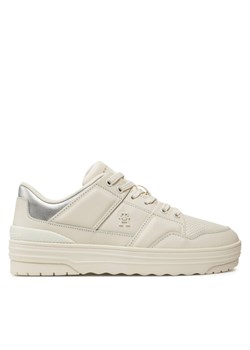 Sneakersy Tommy Hilfiger FW0FW08326 Beżowy ze sklepu eobuwie.pl w kategorii Buty sportowe damskie - zdjęcie 182048649