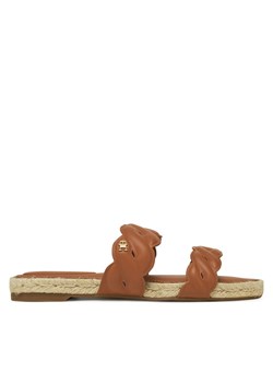 Espadryle Tommy Hilfiger Leather Rope Espadrille Mule FW0FW08503 Brązowy ze sklepu eobuwie.pl w kategorii Espadryle damskie - zdjęcie 182049316