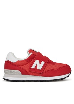 Sneakersy New Balance PV515BR Czerwony ze sklepu eobuwie.pl w kategorii Buty sportowe dziecięce - zdjęcie 182049355