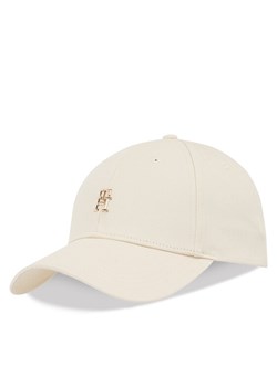 Czapka z daszkiem Tommy Hilfiger Elevated Chic Cap AW0AW17128 Écru ze sklepu eobuwie.pl w kategorii Czapki z daszkiem damskie - zdjęcie 182049569