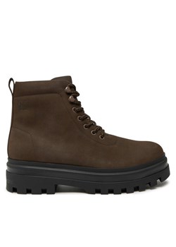 Trapery Calvin Klein Jeans Lugged Laceup Boot Oxf Hiking Nb YM0YM01076 Brązowy ze sklepu eobuwie.pl w kategorii Buty zimowe męskie - zdjęcie 182049746