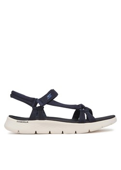 Sandały Skechers Go Walk Flex Sandal-Sublime 141451/NVY Granatowy ze sklepu eobuwie.pl w kategorii Sandały damskie - zdjęcie 182049919