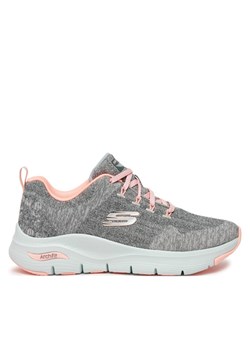 Sneakersy Skechers 149414/GYPK Szary ze sklepu eobuwie.pl w kategorii Buty sportowe damskie - zdjęcie 182050125