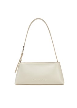 Torebka Calvin Klein Embossed Logo Shoulder Bag K60K612550 Écru ze sklepu eobuwie.pl w kategorii Torebki damskie - zdjęcie 182050239