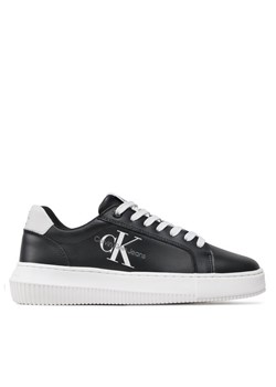 Sneakersy Calvin Klein Jeans Chunky Cupsole Laceup Mon Lth Wn YW0YW00823 Czarny ze sklepu eobuwie.pl w kategorii Trampki damskie - zdjęcie 182050319