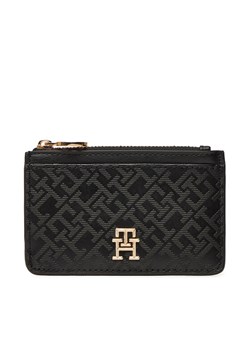 Etui na karty kredytowe Tommy Hilfiger Th Distinct Long Cc Holder Mono AW0AW17401 Czarny ze sklepu eobuwie.pl w kategorii Etui - zdjęcie 182050385