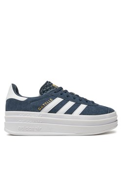 Sneakersy adidas Gazelle Bold JQ7405 Granatowy ze sklepu eobuwie.pl w kategorii Buty sportowe damskie - zdjęcie 182050408
